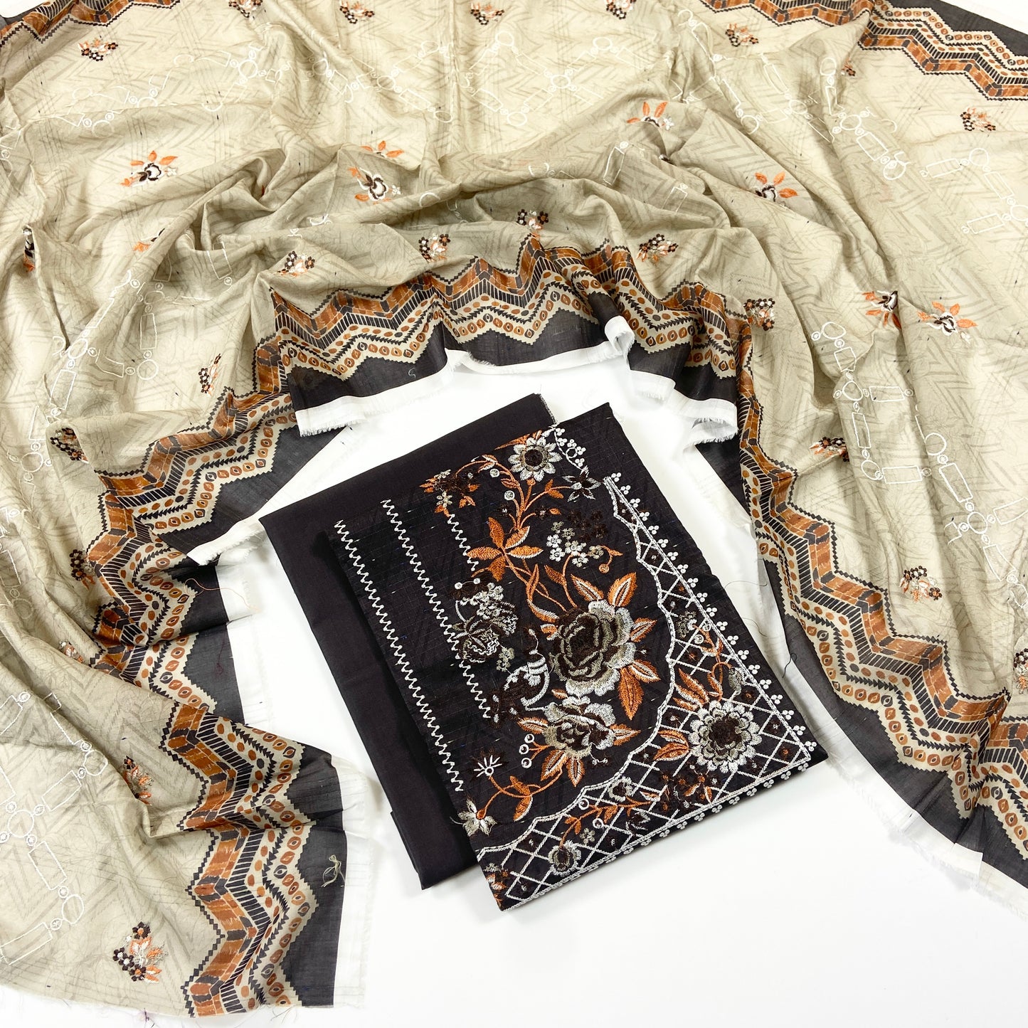 Sapphire Digital Printed & Emb Lawn 3PC