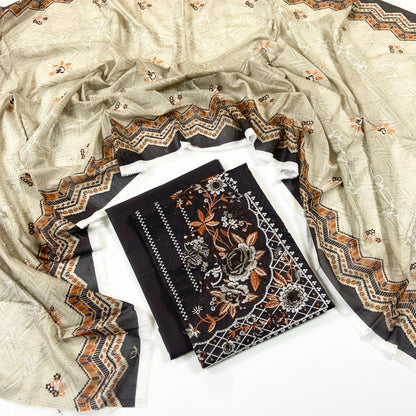 Sapphire Digital Printed & Emb Lawn 3PC
