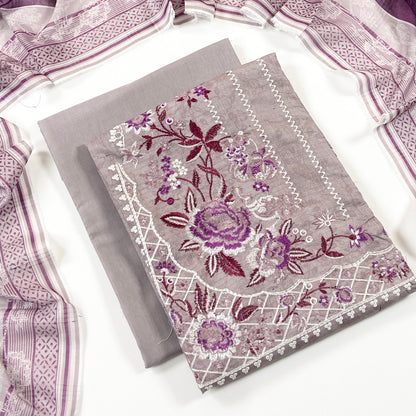 Sapphire Digital Printed & Emb Lawn 3PC