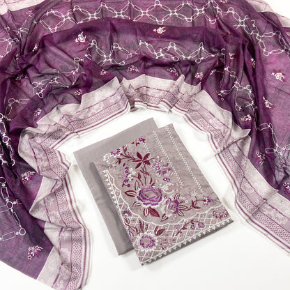 Sapphire Digital Printed & Emb Lawn 3PC