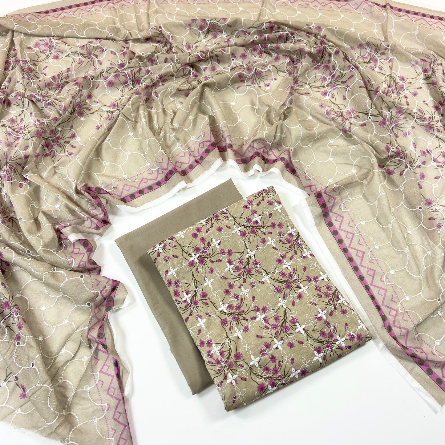 Sapphire Digital Printed & Emb Lawn 3PC