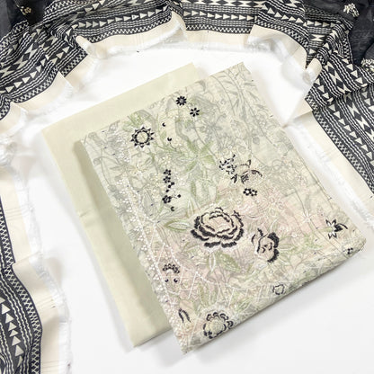 Sapphire Digital Printed & Emb Lawn 3PC