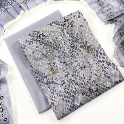 Sapphire Digital Printed & Emb Lawn 3PC