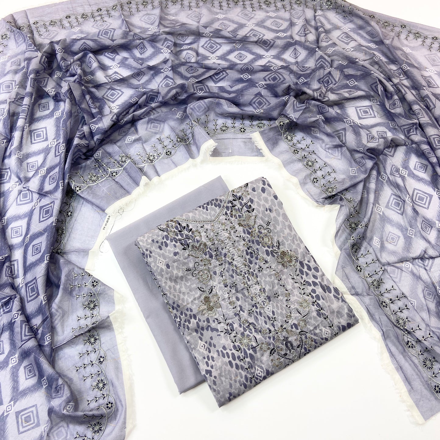 Sapphire Digital Printed & Emb Lawn 3PC