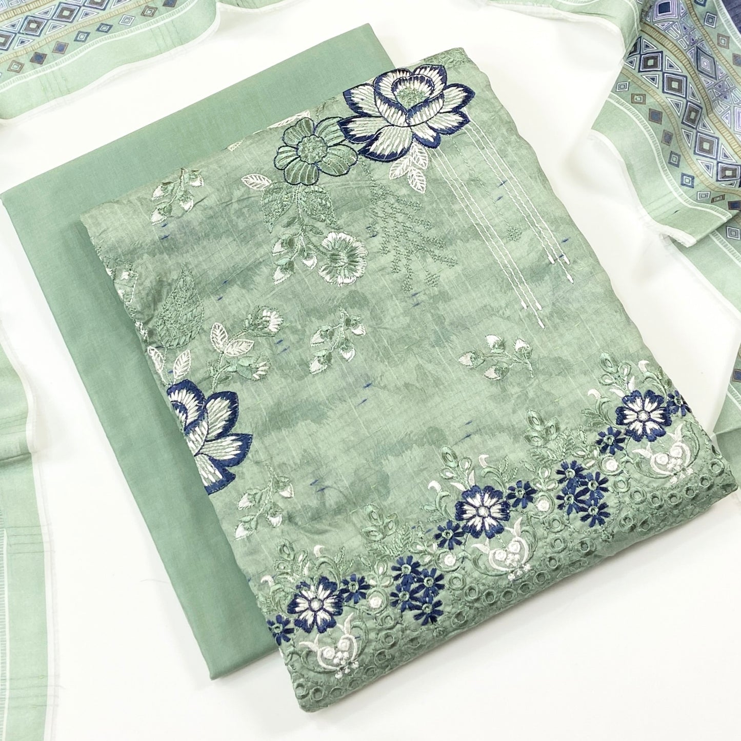 Sapphire Digital Printed & Emb Lawn 3PC