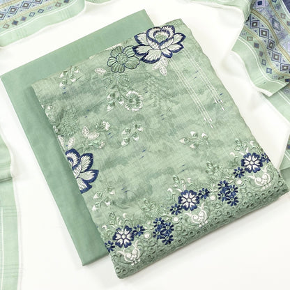 Sapphire Digital Printed & Emb Lawn 3PC