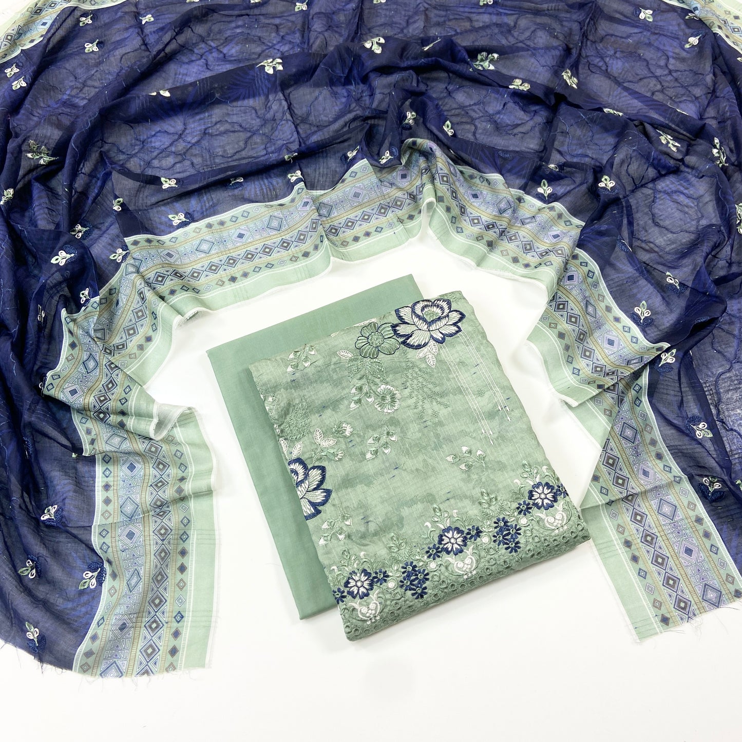 Sapphire Digital Printed & Emb Lawn 3PC
