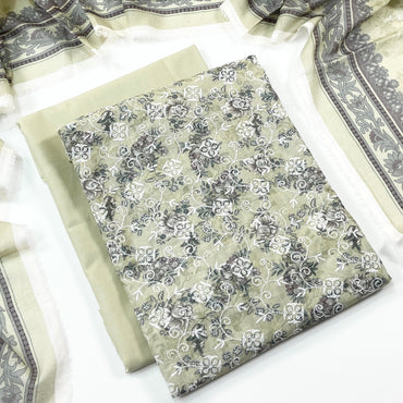 Sapphire Digital Printed & Emb Lawn 3PC