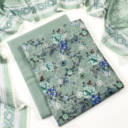 Sapphire Digital Printed & Emb Lawn 3PC