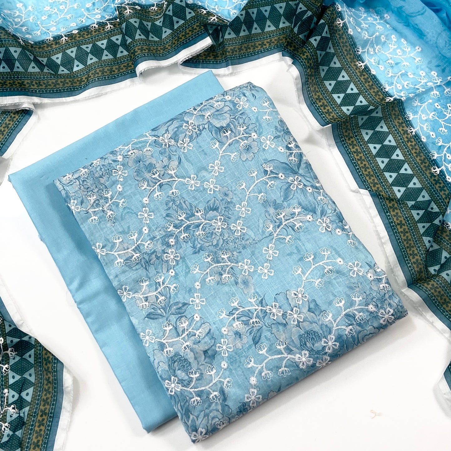 Sapphire Digital Printed & Emb Lawn 3PC