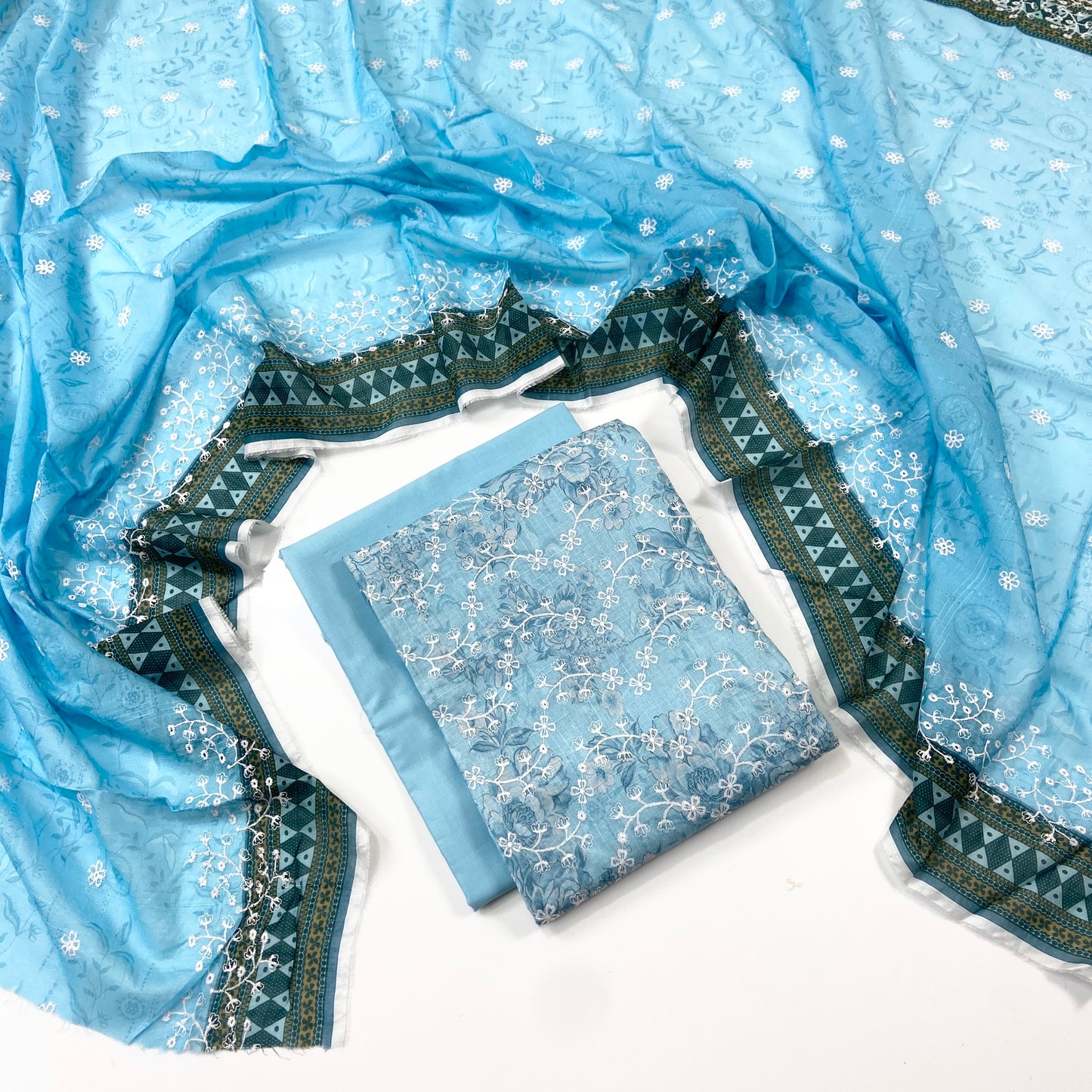 Sapphire Digital Printed & Emb Lawn 3PC