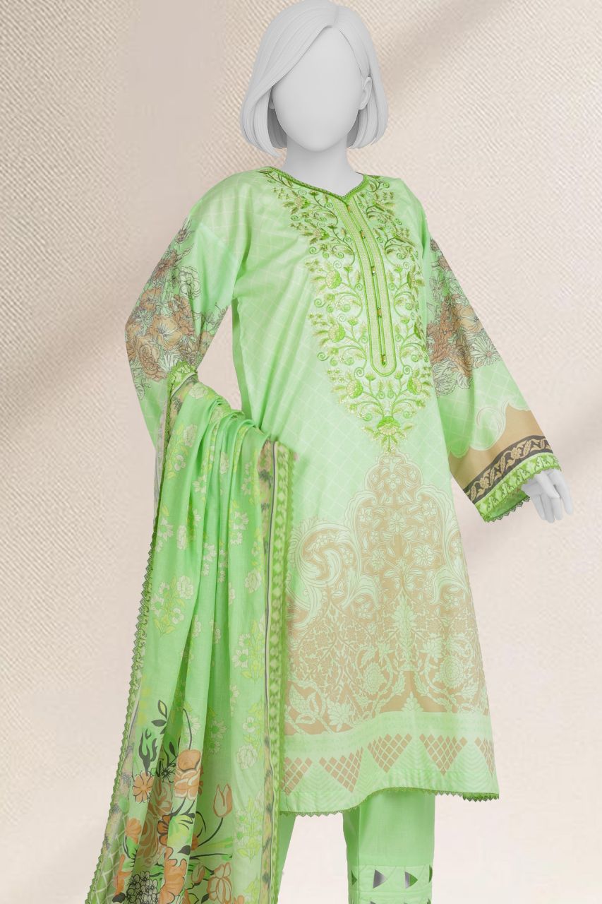 Panjnad by j. Emb Lawn Collection 3PC