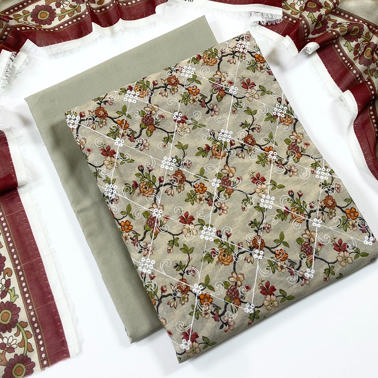 Sapphire Digital Printed & Emb Lawn 3PC