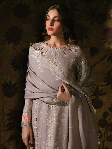 Bin Ilyas Cambric Embroidered 3PC