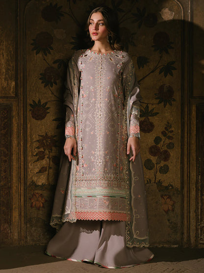 Bin Ilyas Cambric Embroidered 3PC