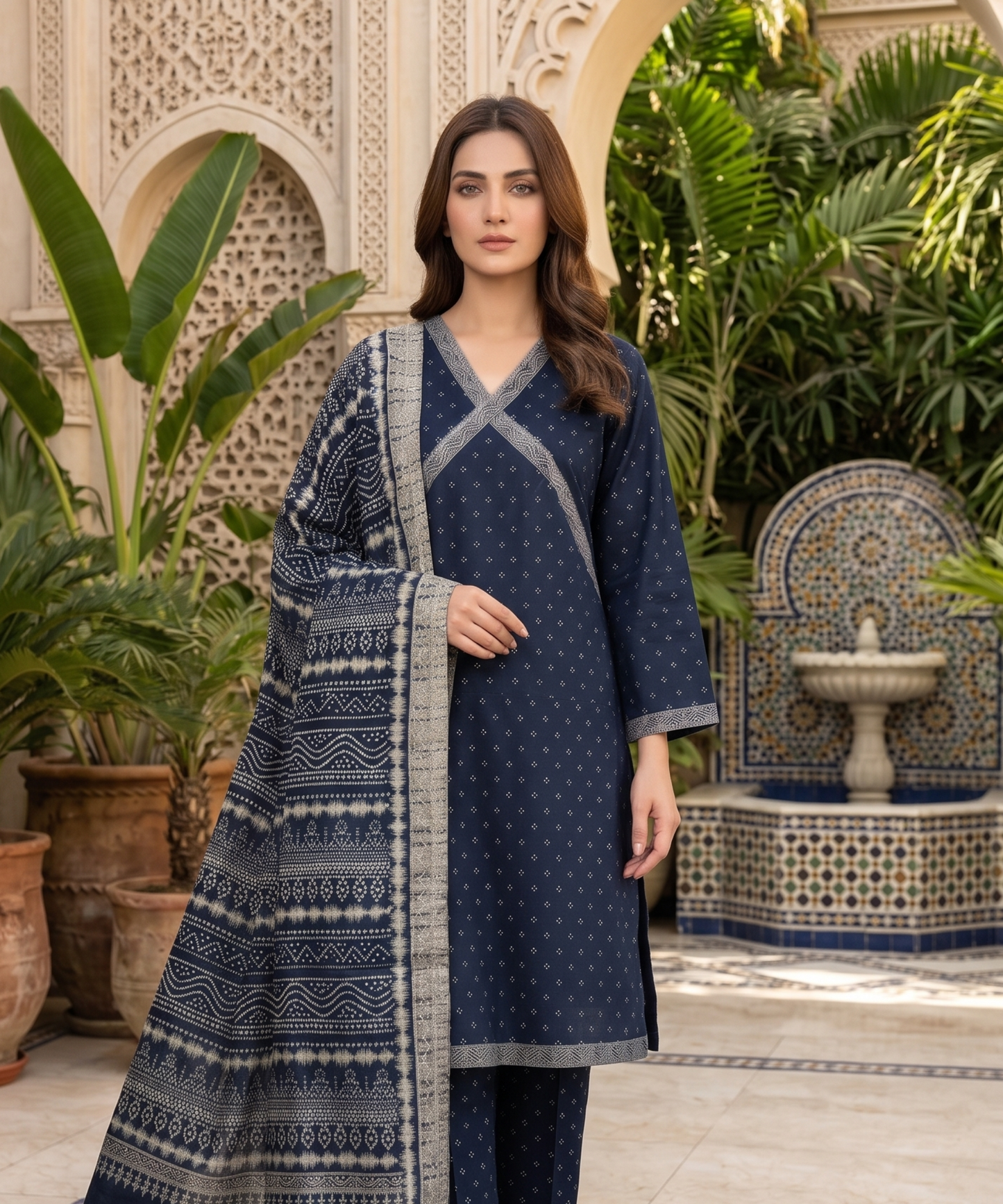Bin Saeed Digital Printed Lawn 3PC