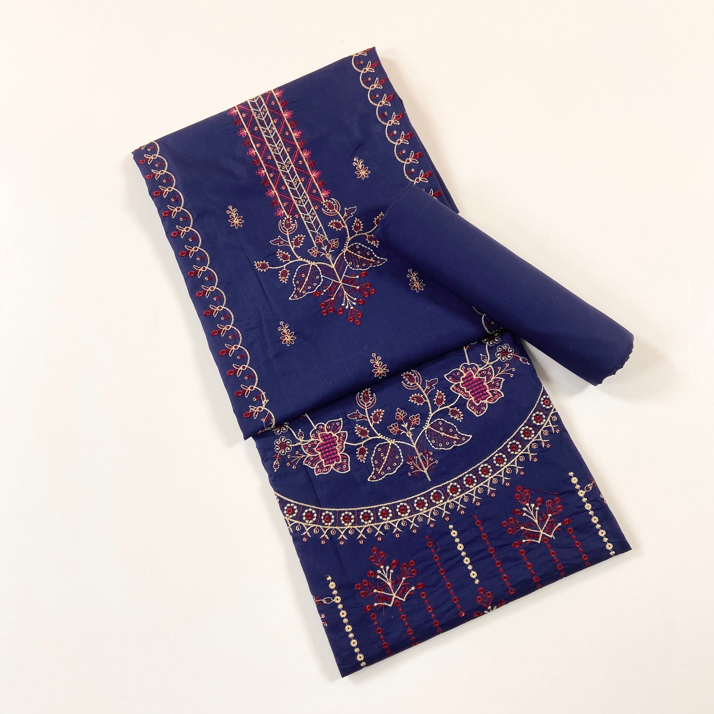 Beechtree Plain Emb Shirt & Trouser Lawn 2PC
