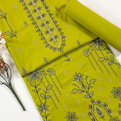 Beechtree Plain Emb Shirt & Trouser Lawn 2PC