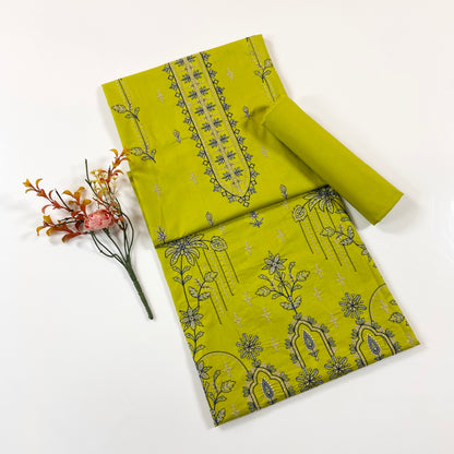 Beechtree Plain Emb Shirt & Trouser Lawn 2PC