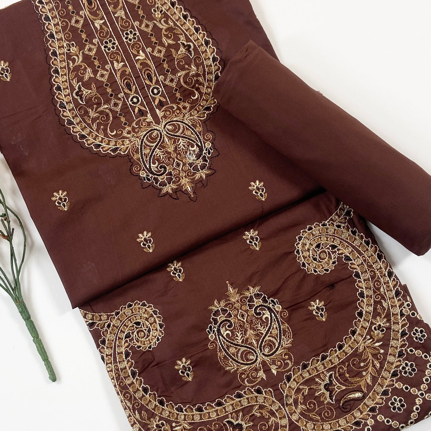 Cross Stitch Plain Emb Shirt & Trouser Lawn 2PC