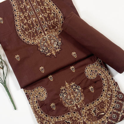 Cross Stitch Plain Emb Shirt & Trouser Lawn 2PC