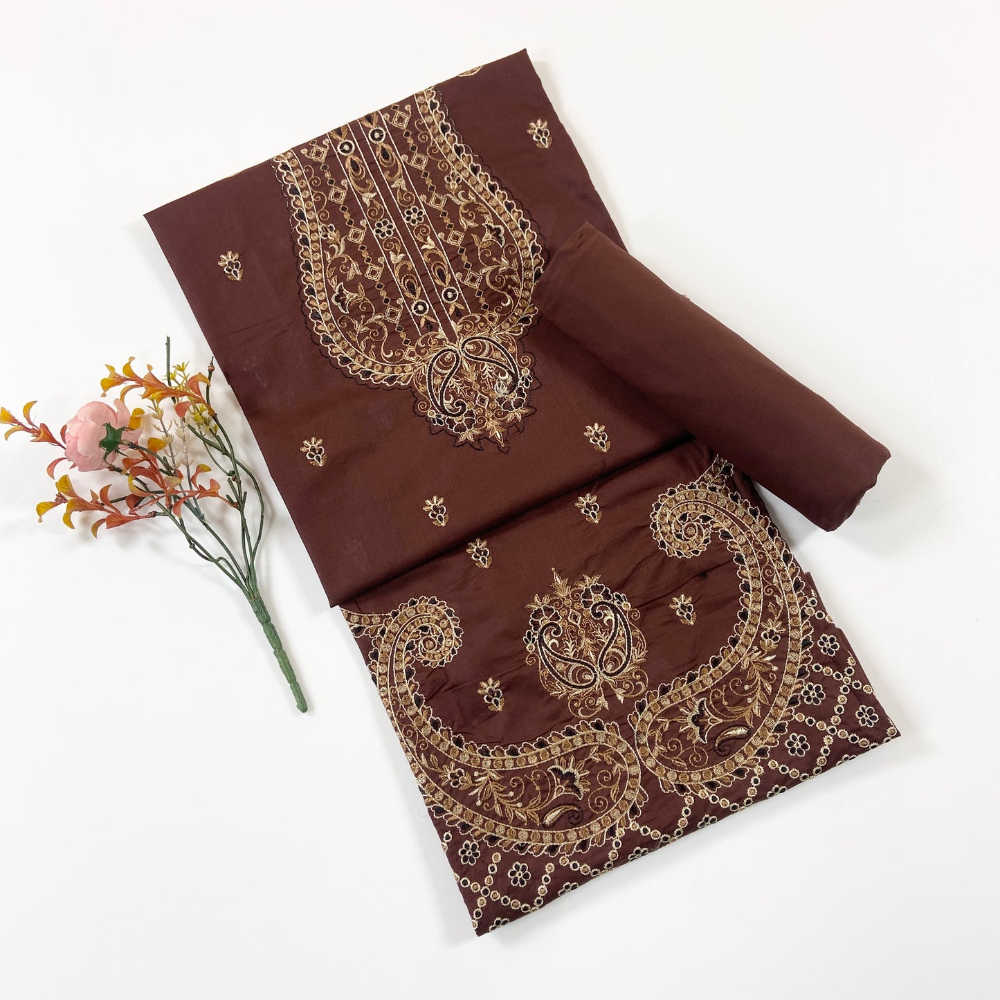 Cross Stitch Plain Emb Shirt & Trouser Lawn 2PC