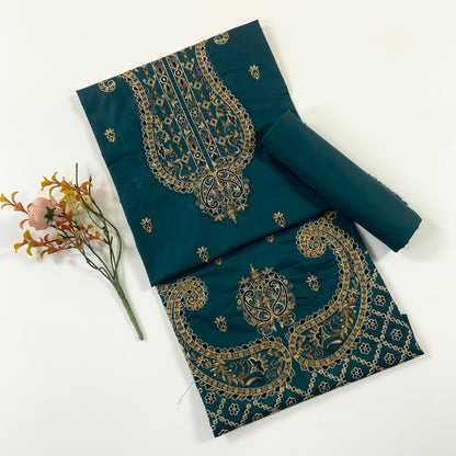 Cross Stitch Plain Emb Shirt & Trouser Lawn 2PC