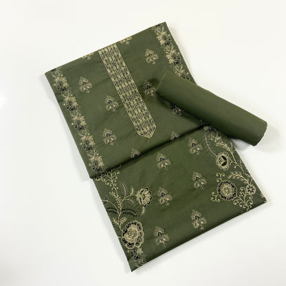 Cross Stitch Plain Emb Shirt & Trouser Lawn 2PC