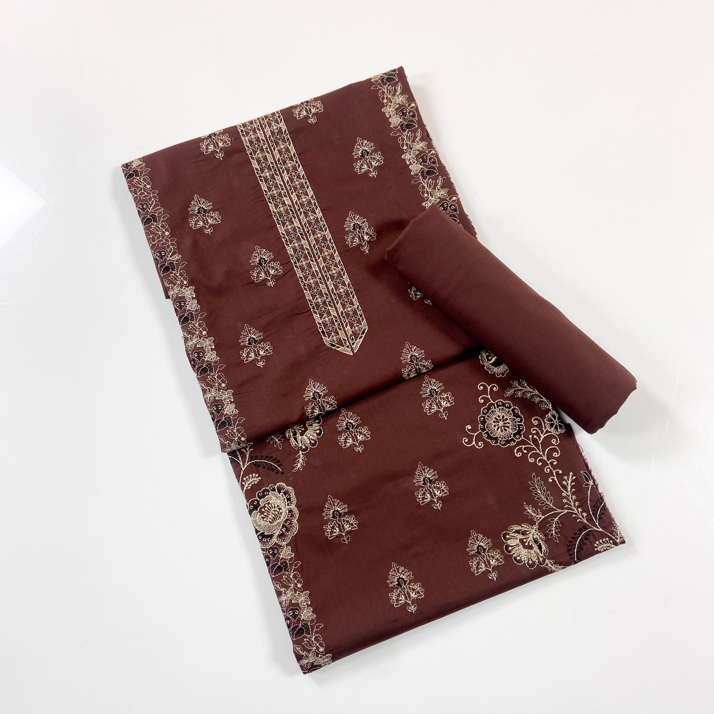 Cross Stitch Plain Emb Shirt & Trouser Lawn 2PC