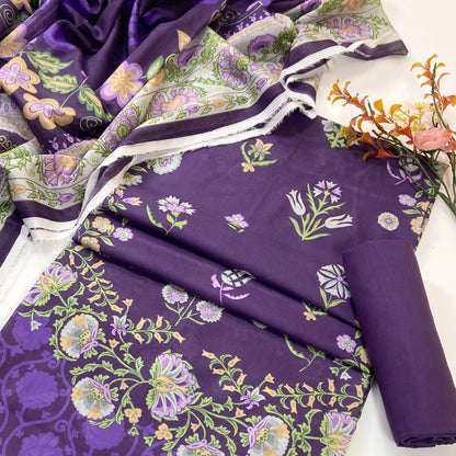 Sukoon By Sapphire Digital Printed Lawn 3PC
