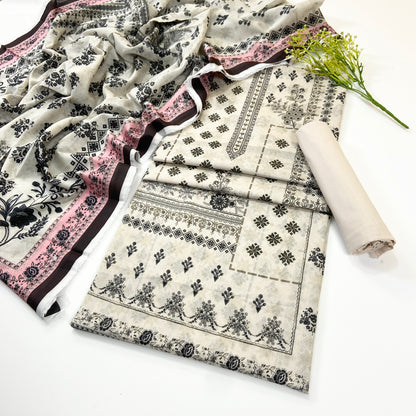 Mausummery Digital Printed Lawn 3PC