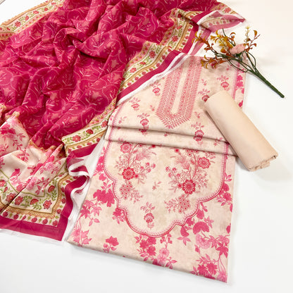 Mausummery Digital Printed Lawn 3PC