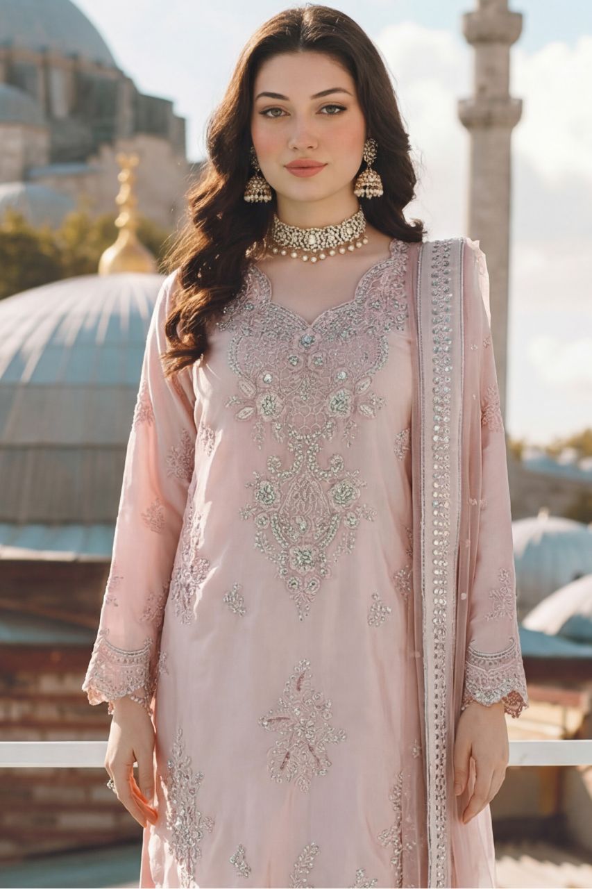 Poshak | Dressline | Emb Silk -3PC