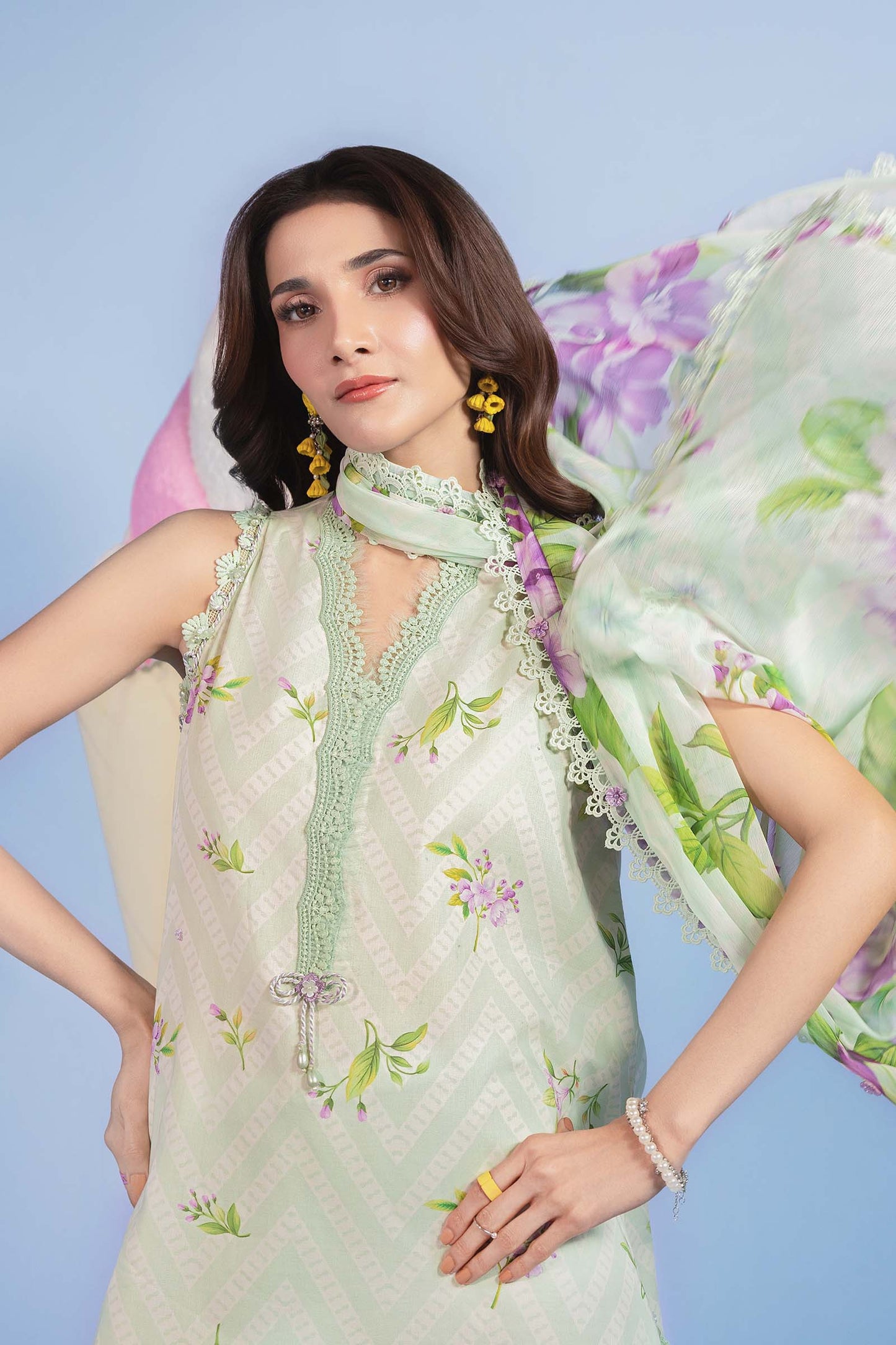 M/Basics By Maria B Digital Printed Lawn 3PC