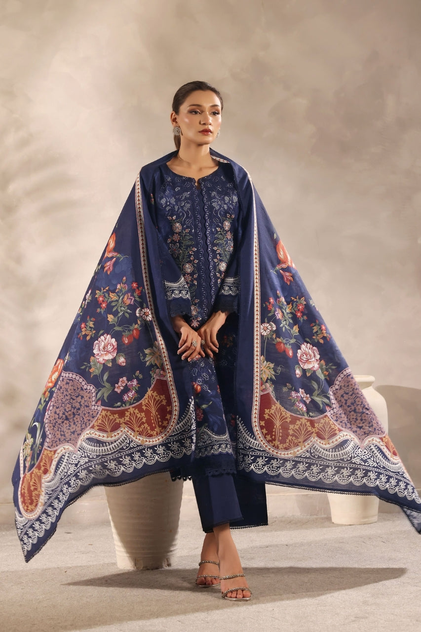 Winter Muse By Zarineh Digital Printed & Emb Khaddar 3PC