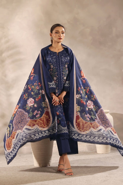 Winter Muse By Zarineh Digital Printed & Emb Khaddar 3PC