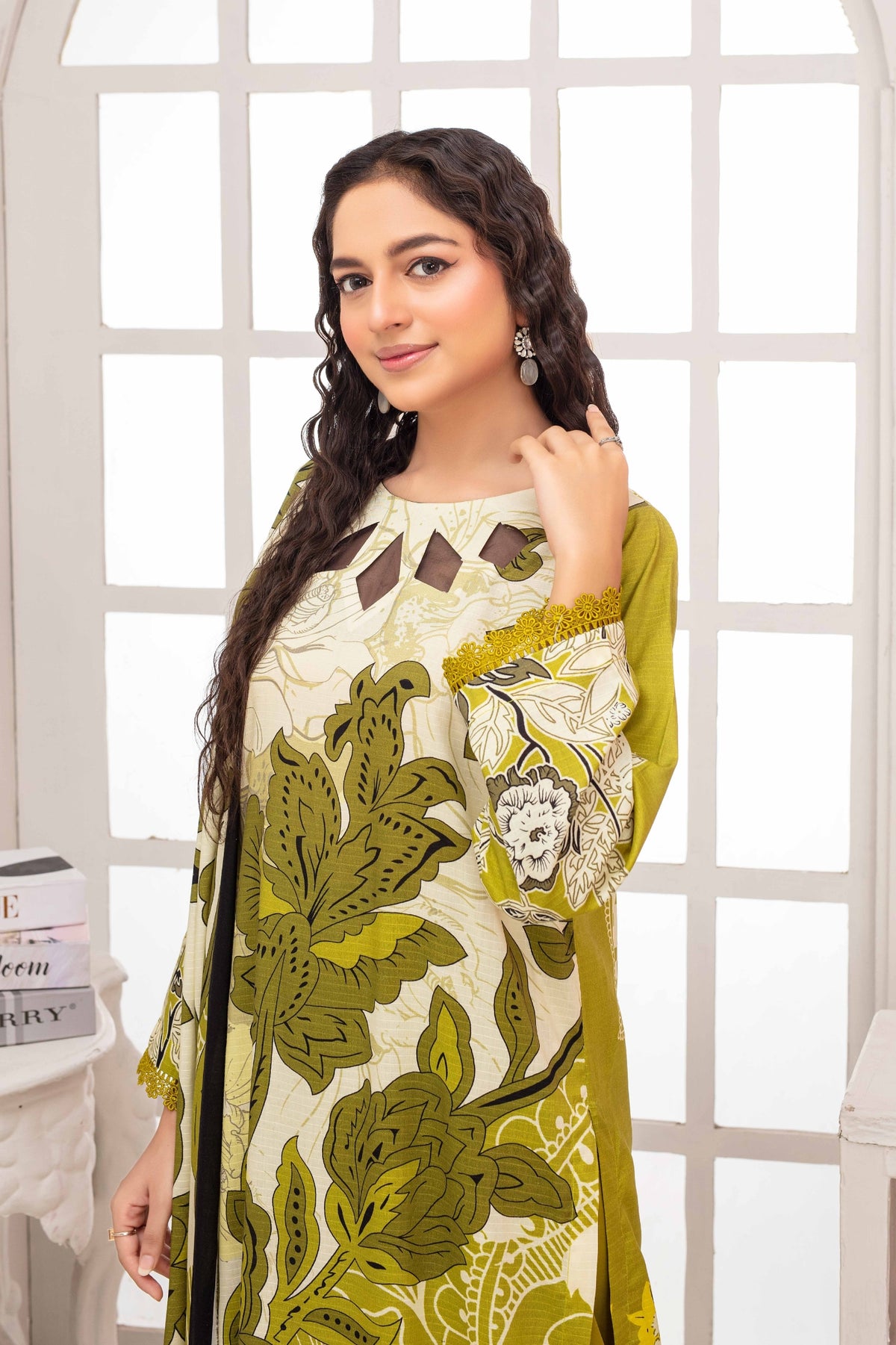 Fabiha By Feroza Digital Printed Bana Dora Staple Linen 3PC