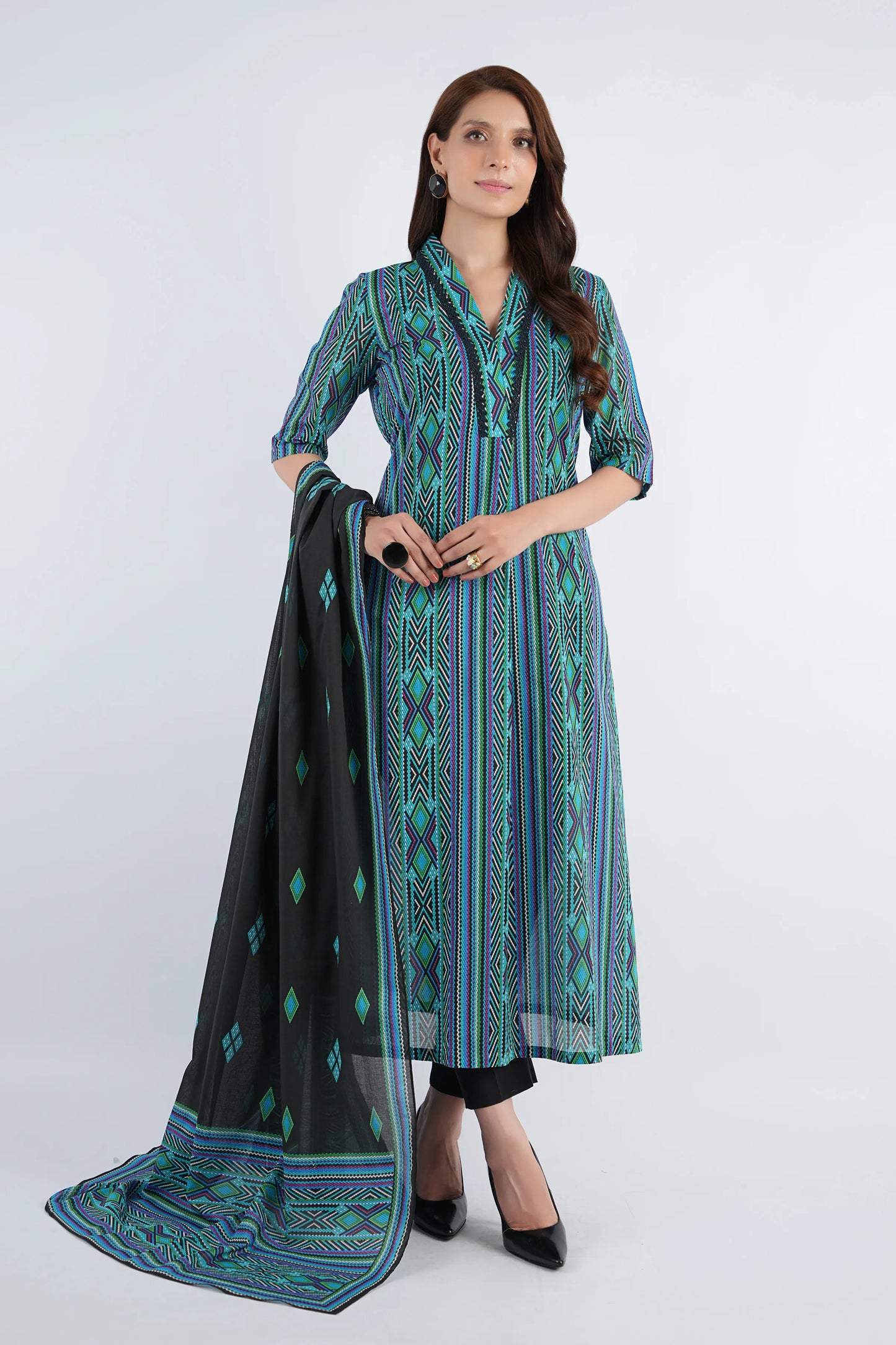 Bareeza Printed Khaddar 3PC