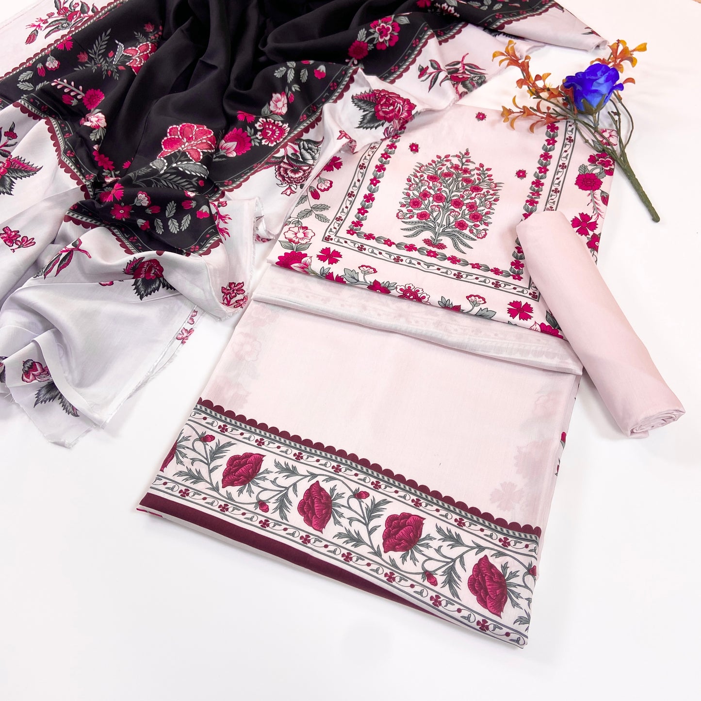 Zareen By Shanaya Digital Printed Viscose 3PC