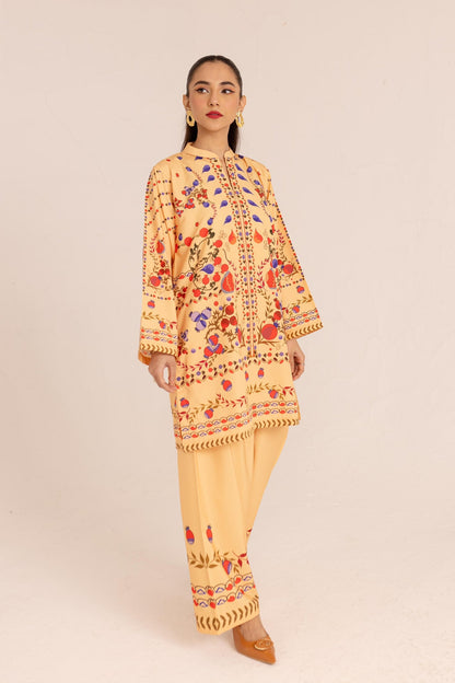 Lulusar Silk Shirt & Trouser 2-Pcs