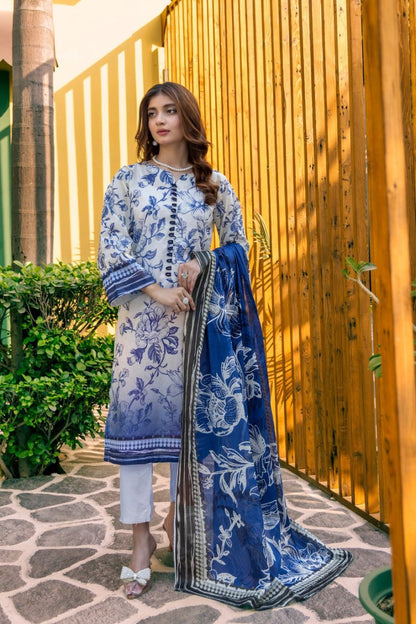 Rahat By Janan Digital Printed Lawn 3PC