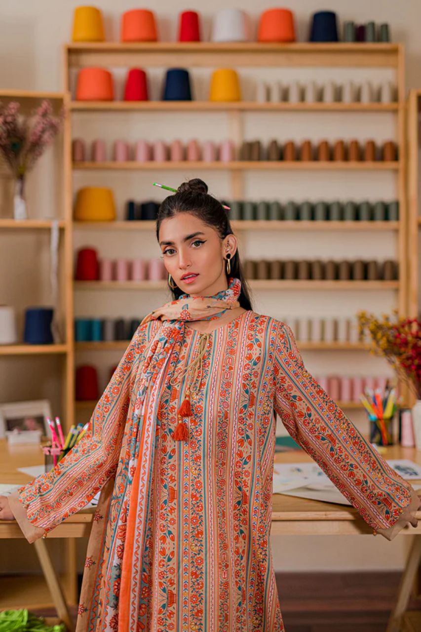 Nishat Digital Printed Lawn 3PC