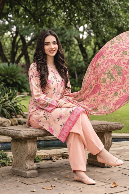 Zesh Digital Printed Khaddar 3PC