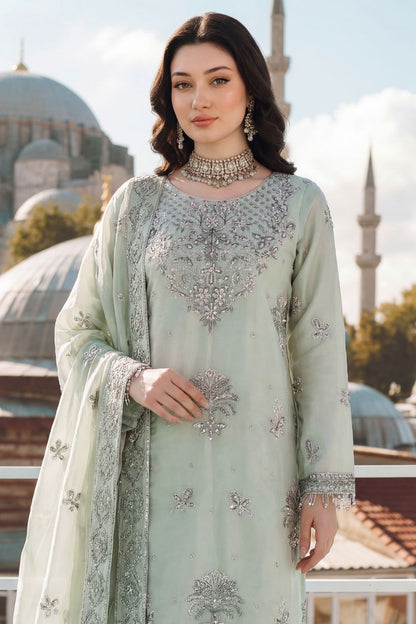 Poshak | Dressline | Emb Silk -3PC