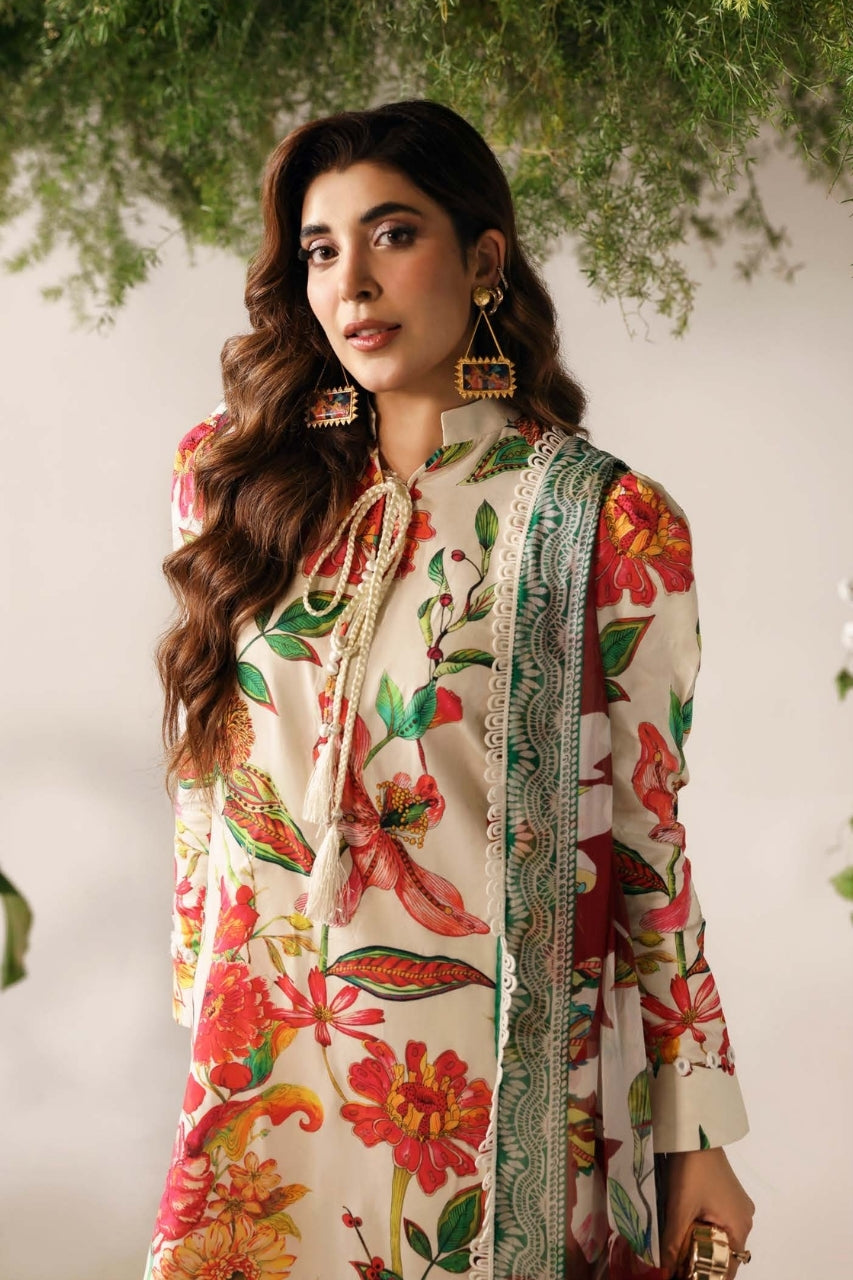 Bloom & Vogue By Naqsh Digital Printed Self Jacquard Viscose 3PC