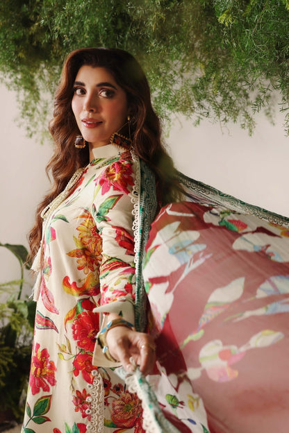 Bloom & Vogue By Naqsh Digital Printed Self Jacquard Viscose 3PC