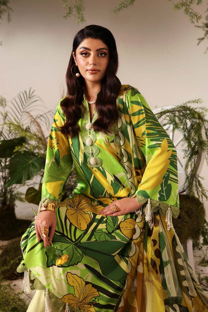 Bloom & Vogue By Naqsh Digital Printed Self Jacquard Viscose 3PC