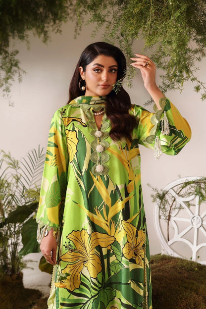 Bloom & Vogue By Naqsh Digital Printed Self Jacquard Viscose 3PC