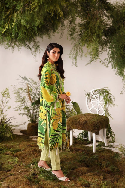 Bloom & Vogue By Naqsh Digital Printed Self Jacquard Viscose 3PC