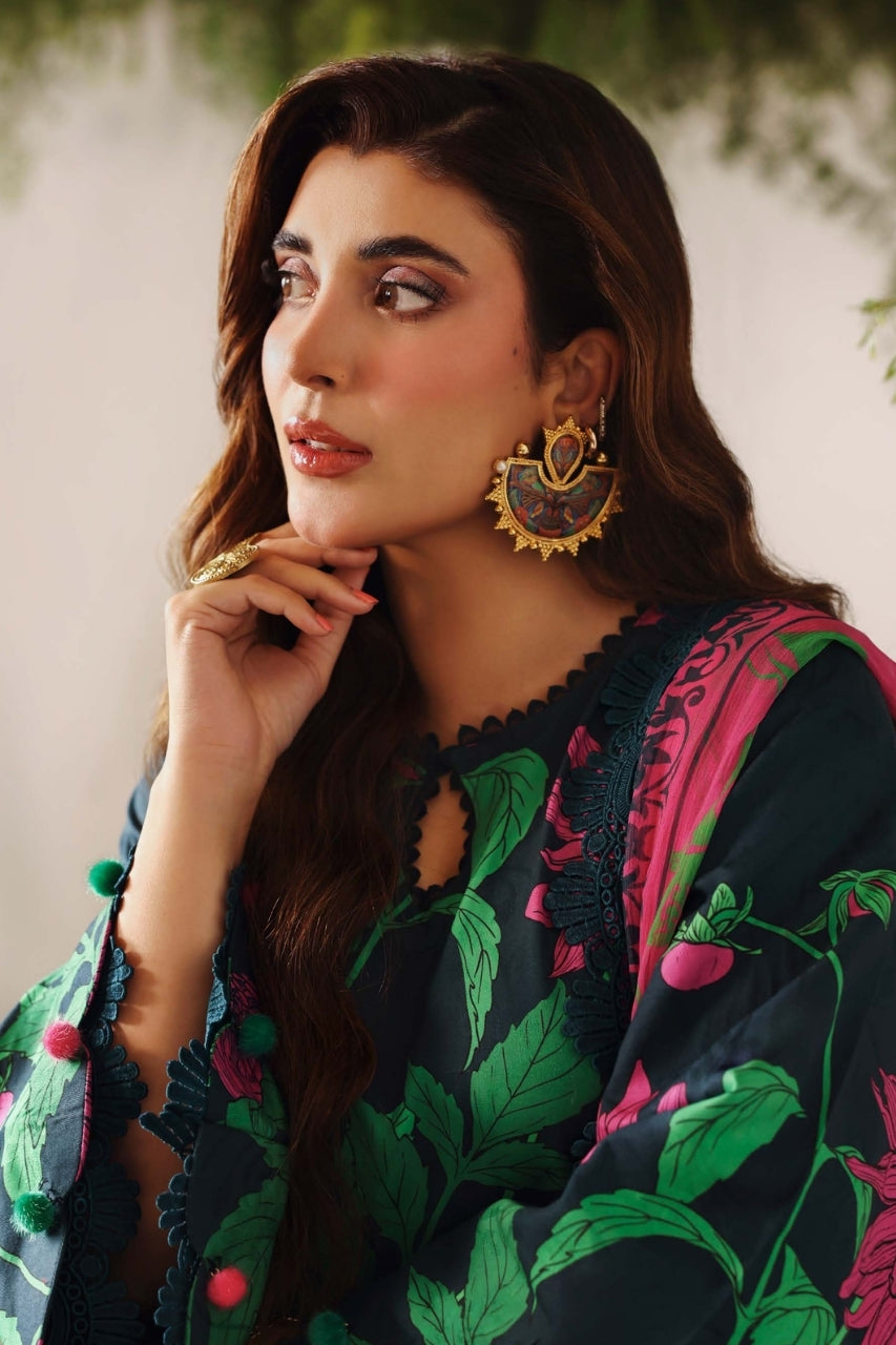 Bloom & Vogue By Naqsh Digital Printed Self Jacquard Viscose 3PC